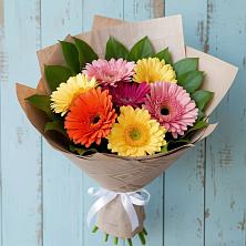 Букет яркий день в Анжеро-Судженске Букет цветов из:  Герберы в Анжеро-Судженске