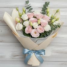 Букет шампанское в Анжеро-Судженске Букет цветов из:  Лизиантусы в Анжеро-Судженске