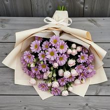 Букет цветов из:  Розы и Хризантемы в Анжеро-Судженске