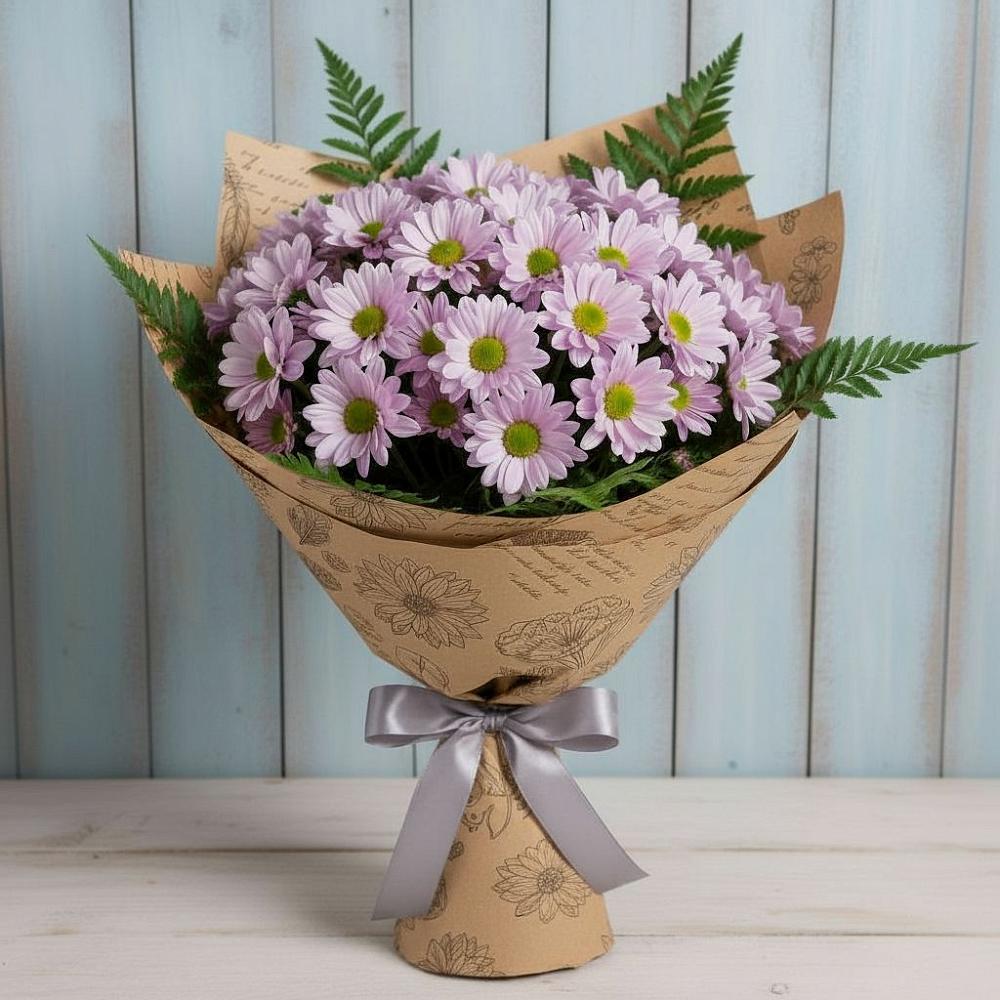 Букет цветов из: Хризантемы в Анжеро-Судженске