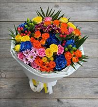 Букет цветов из:  Розы и Хризантемы #REPLACE_PRED# Анжеро-Судженске