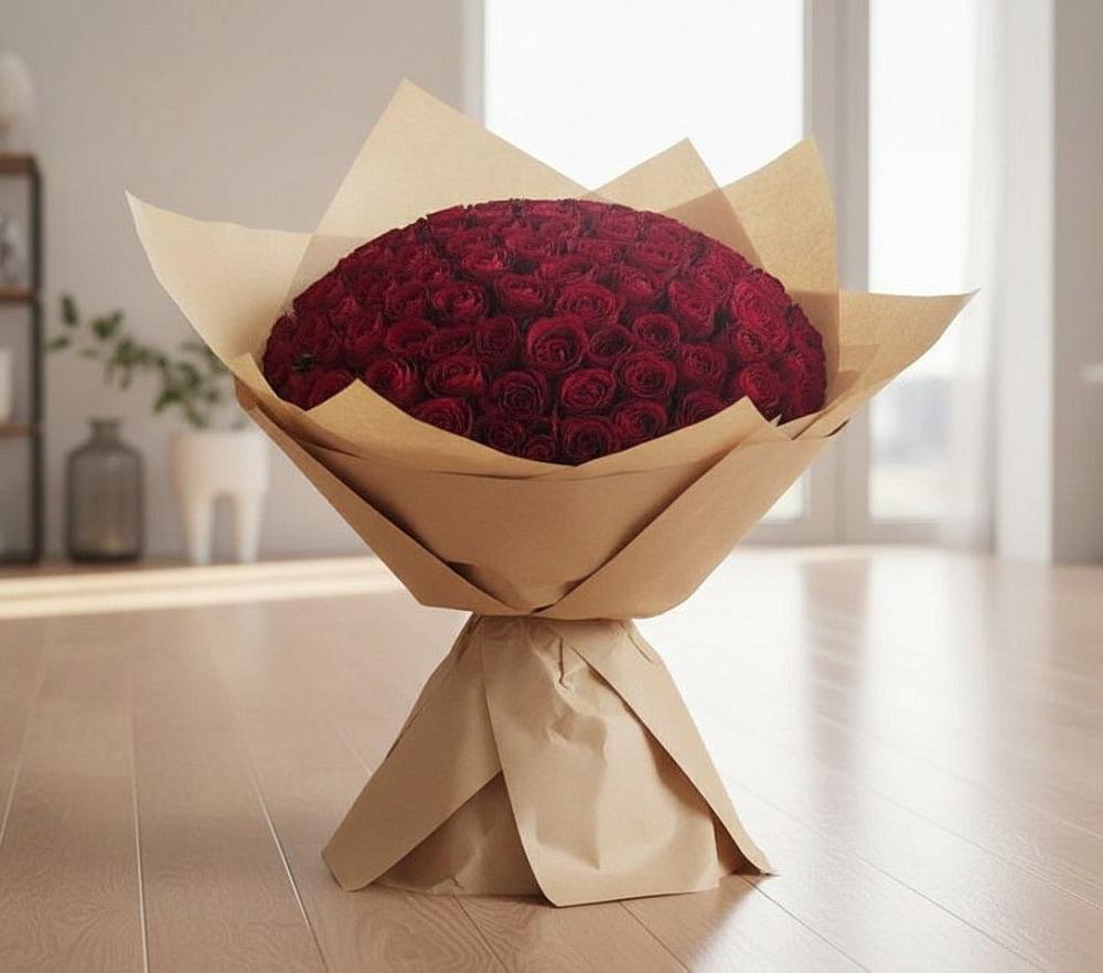 101 Красная роза в Анжеро-Судженске Букет 101 Красная роза в Анжеро-Судженске