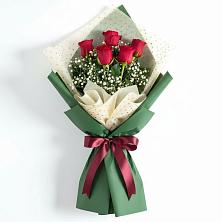 Букет рубиновое очарование в Анжеро-Судженске Букет цветов из:  Розы в Анжеро-Судженске